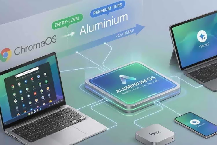 گوگل در حال آماده‌سازی نسل جدید سیستم‌عامل خود با نام Aluminium OS است